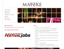 Tablet Screenshot of matzke-gastro.de